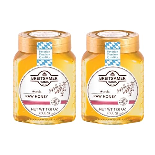 Breitsamer Miel Cruda de Acacia, 17.6 oz (Pack 2)