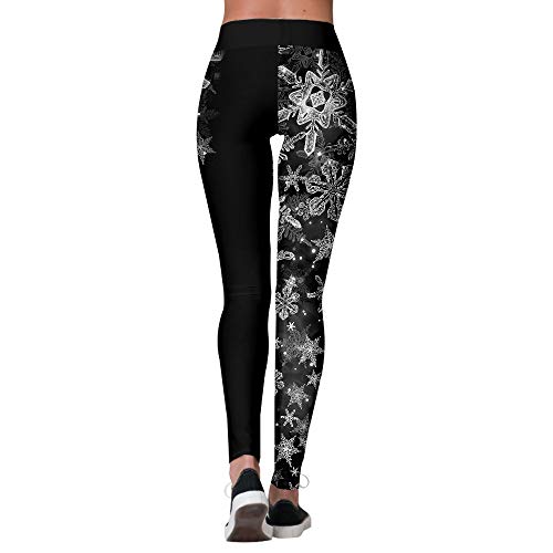 Konluesr Christmas Leggings Women Xmas Costume Leggings Workout Running Tights Yoga Pants (UK, Numeric, 14, 18, Regular, Regular, Xmas-m) - Image 4