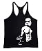 Stormtrooper Star Wars Men's Workout Tank Top Stringer Shirt Gold's Gym Medium Black