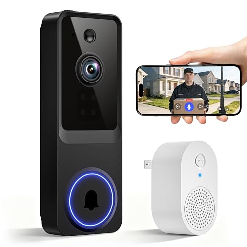 1080p Wireless Video Doorbell Camera for Home Security