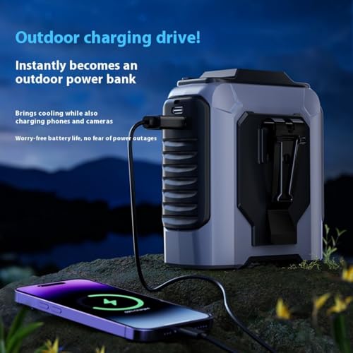 Ventilador de refrigeración portátil USB con función de fuente de alimentación 3