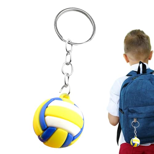 LearnLyrics Sport sleutelhanger, sportbalsleutelhanger, voetbalsleutelhanger met sportthema voor , handtas, bagage,, Volleybal, Siehe Beschreibung