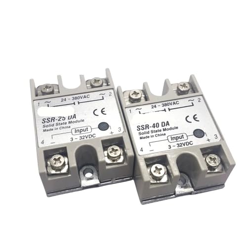 Relé de estado sólido 24-380V AC monofásico SSR-10DA para automatización DC-AC