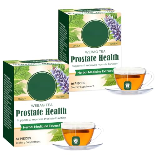 Té para Hombres, Té para la Salud de la Próstata - Envasado Individualmente para Desintoxicar los Riñones, Aumentar la Energía y el Bienestar Diario para Hombres Mayores de 40