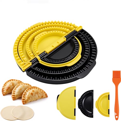 3 in 1 Set Tortilla Sealer With Oil Brush, 3-in-1 Crimp it Tortilla Crimper, Adjustable Quesadilla Crimper for 6"/8"/10" Wraps, Flip Wrap Tortilla Maker for Taco, Sandwich, Burritos by FINENESS SINCE 1988 - Used condition - US$12.41