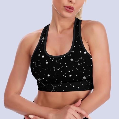 Image of Womens Comfortable Sports Bra Workout Tank Tops Racerback Fitness Gym Bra for Yoga Running