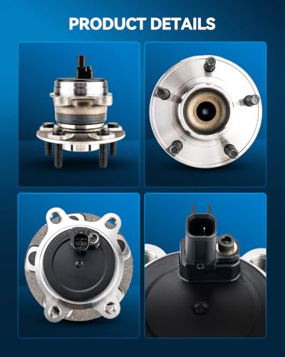 Image of PHILTOP 512466 2 x Rear Wheel Bearing Hub Assembly for 2012-2018 Ford Focus