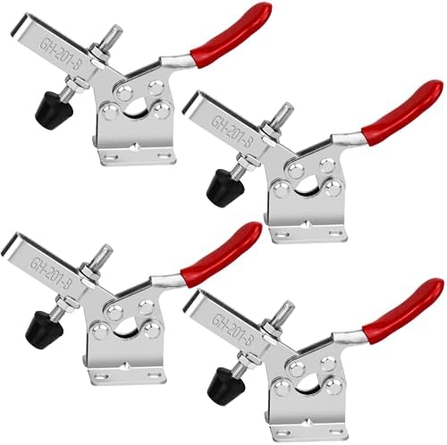 Klemmen, 5Pcs 227Kg Toggle Clamp Quick Release Tool Horizontale Houding Capaciteit Bevestigingsklemmen voor Productie Klemmen Situaties