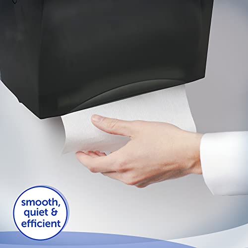 Sanitouch High Capacity Hard Roll Paper Hand Towel Dispenser (09996), Touch-Free Manual, Smoke/Black #TOP4