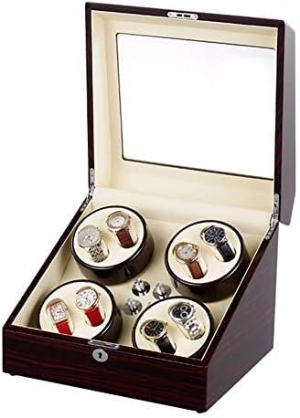 FENOKD Mechanical Watch Shaker Watch Winder 8 Watch Storage Case Display Box Automatic Winding Box Quiet Motor 5 Rotation Modes with Lock Piano Paint