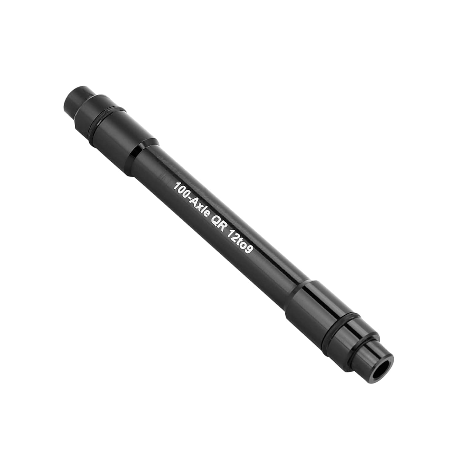 Quick Release Thru Axle Adapter Lightweight Bike Hub Converter for 12mm to 9mm Conversion, for Cycling Enthusiasts, Aluminium AlloySilver (Black)