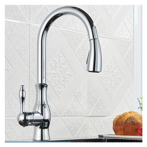 Robinet mitigeur d'eau à levier unique avec douchette extensible - 2