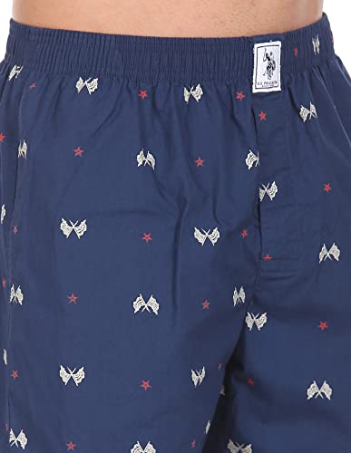 U.S. POLO ASSN. Mens Printed Cotton Mid Rise Boxers - Pack of 1 - Image 4