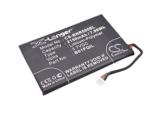 Extra Longer Capacity Replacement Battery for Barnes & Noble BNRV500, Glowlight WiFi, Nook Glowlight