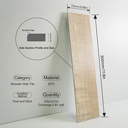 Miniatura 4 de COLAMO Swatch - Paneles rígidos de lujo para despegar y pegar, azulejos de metro de madera adhesivos para caravanas, salpicaduras de cocina, baño,