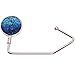 Purse Hook - Womens Lightweight Handbag Purse Hanger - Bag Holder for Tables & Desks w/Gift Bag Included by SilverHooks (Blue Swirl)