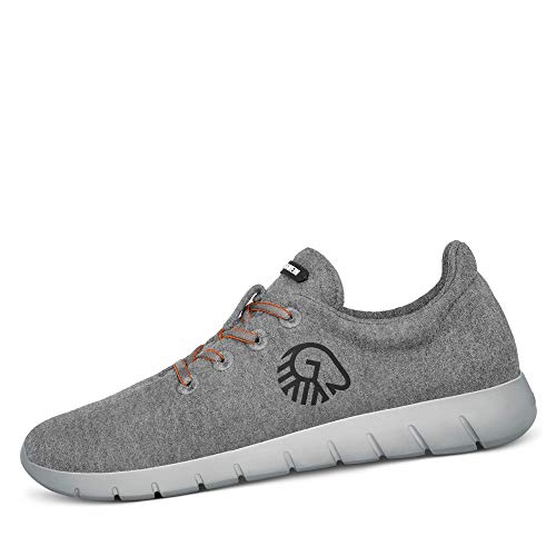 GIESSWEIN Herren Woll-Sneaker Merino Runners, Grau, 43 EU