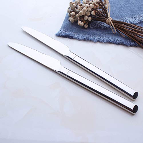 image for OMGard Premium Dinner Knife Set 6 Piece Carbon Stainless Steel 9-Inch 