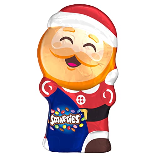 Nestlé SMARTIES Schoko-Weihnachtsmann aus Milchschokolade, Hohlfigur gefüllt mit SMARTIES Mini Schokolinsen, 1er Pack (1 x 85g) Cover