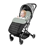 ITODA Universal Baby Stroller Sleeping Bag Pushchair Footmuff Bunting Bag Stroller Liner Buggy Padded Waterproof Windproof Cold-Proof Detachable Pram Foot Cover