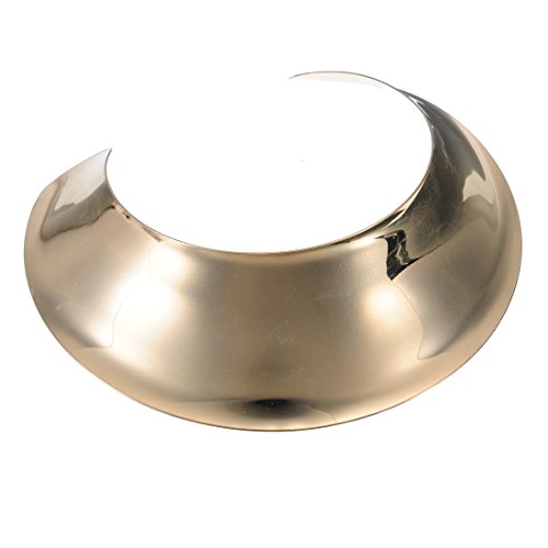Jerollin Gold/Silver Choker Collar Statement Necklaces for Women, Stainless Steel Open Choker African Jewelry Gold Collar Necklace