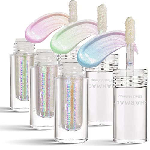 Charmacy Multichrome Liquid Glitter Eyeshadow, Intense Chameleon Shifting Metallic Eyeshadow, High Pigmented Long Lasting With No Crease Sparkling Eyeshadow (#305) #TOP23