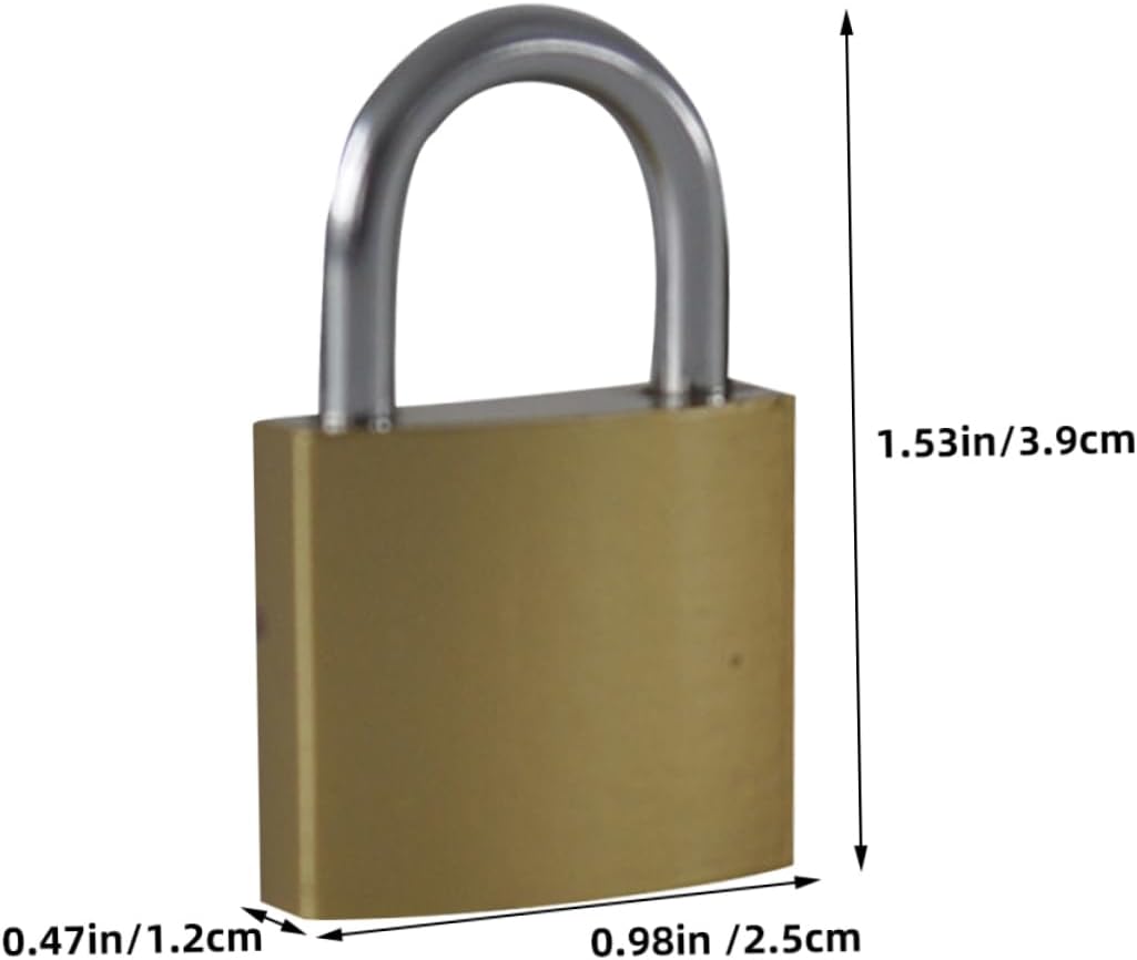 Housoutil 20pcs Padlocks with Keys Locks for Suitcases and Cabinets Compact for Tamper-Resistant Security for Maximum