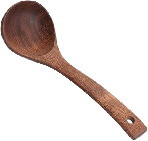 Miniatura 8 de Juego de cuchara de cocina de madera para cocinar utensilios antiadherentes para agitación de alimentos de gran cantidad