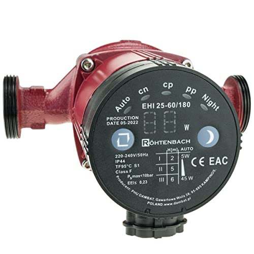 Röhtenbach Umwälzpumpe 25-60/180 Heizungspumpe...