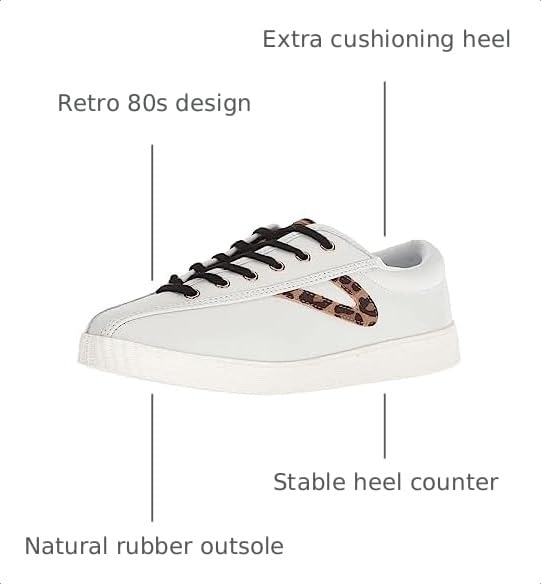 Image of TRETORN Women's Nyliteplus Leather Lace-Up Sneakers