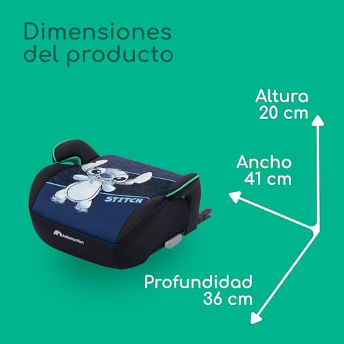 Miniatura 8 de Bebeconfort Disney Manga I-Fix Asiento Elevador Isofix, Silla Coche Stitch Para Niños Y Niñas De 6 A 12 Años, 22-36 Kg, 128-150 Cm, Portátil, Cómodo, Compacto, Ligero, Authentic Stitch