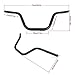 Motorcycle Hanger 1 inch 25mm Ace Cafe Racer Clubman Handlebar Handle bars handlebars Bar compatible with Harley Sportster XL883 XL1200 (Chrome Color)
