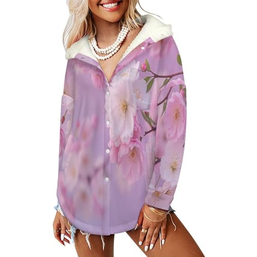 Manteaux polaire femme chaud veste mi-longue à poches hiver