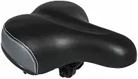 Selim Elleven Comfort Easy Preto/Cinza 2 Molas Beach Bicicleta Urbana