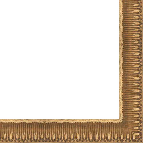 CountryArtHouse Picture Frame Moulding (Wood) 100ft bundle - Ornate Gold Finish - 3.625