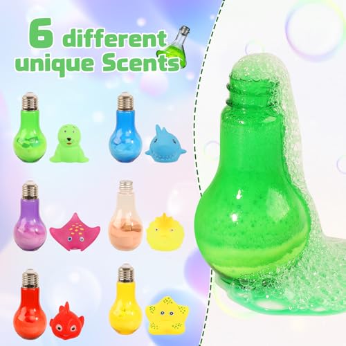 Bath Bombs for Kids 6 Pack Organic | Nontoxic | Fizzy Bath Bomb with Surprise Toy Inside, Scientific & Magical Potion Bath Kit for Boys Girls Birthday Christmas Gifts, for Kids 3-10 Year - Image 7