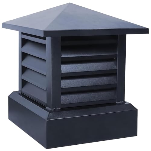 BESTXH A,30x30cm, Tapa De Chimenea, Tapa De Chimenea con Parte Superior CóNica, Cubierta De Chimenea para Techo Exterior, Tapa De Chimenea para Techo Cuadrado, Aumenta La Eficiencia