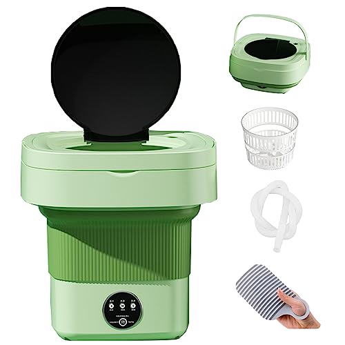 Portable washing Machine,Foldable Mini Washing Machine, 14.7L Small Washer for Baby Clothes, Underwear or Small Items, Apartment, Dorm, Camping, RV Travel laundry- Gift Choice【New in 2023】 (Color : G