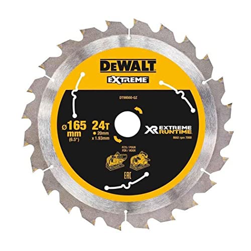 DEWALT DT99561-QZ XR EXTREME Runtime Circular Saw Blade 165mm Bore 20mm 42T