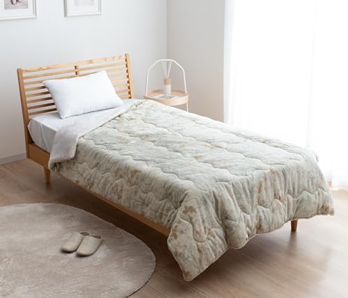 イケヒコ 毛布 厚手 シングル わた入り 5層毛布 約140×200cm アイボリー エアロゲル 布団 掛け布団 洗える 断熱 吸湿発熱 蓄熱 フランネル 洗濯機丸洗い 秋 冬 あったか ブランケット #1190470140109
