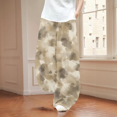 Palazzo Pants for Women Novelty Tie Dye Print Hippie Wide Leg Pants Trousers Lounge Casual Lantern Harem Pants2