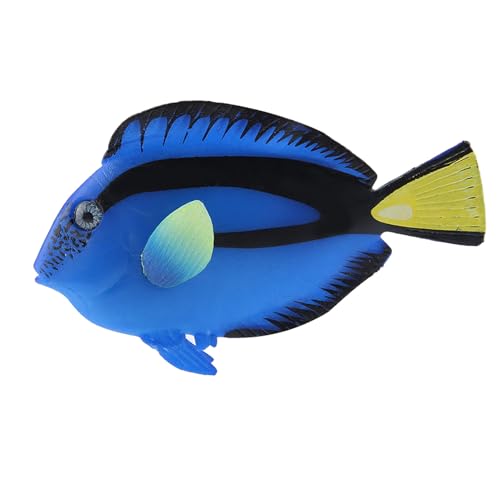 Pssopp Aquarium künstliche Fische Künstliche Bunte Fische Schwimmen gefälschte Tropische Fische lustige leuchtende Silikon Fische lebensechte bewegliche Fische Ornament Dekorationen mit Saugnapf (#2)