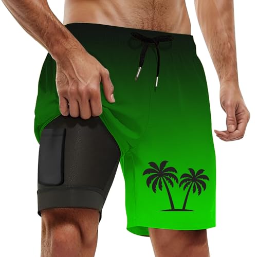 Maillot de bain short homme rouge haut de gamme avec pin up slips et boxers intégrés confort coton