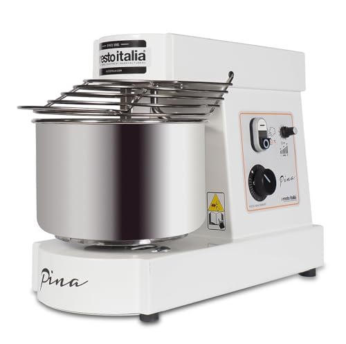 Impastatrice a spirale ad alta idratazione pina da 6kg di impasto,10 velocità, inversione di marcia, inox 320