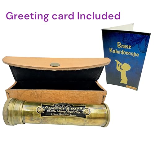 Mah C-3226 Handmade Brass Kaleidoscope Time Memory To The Next Generation Vintage Collection Magic Kaleidoscope Birthday Gift Educational Gift Sentimental Gift thumb #1