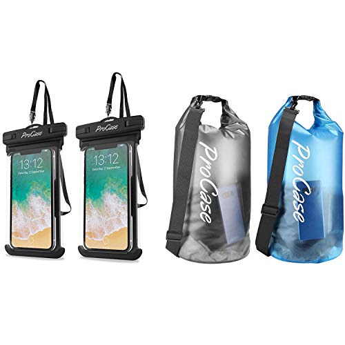 ProCase (2 Pack) Universal Waterproof Case up to 6.8