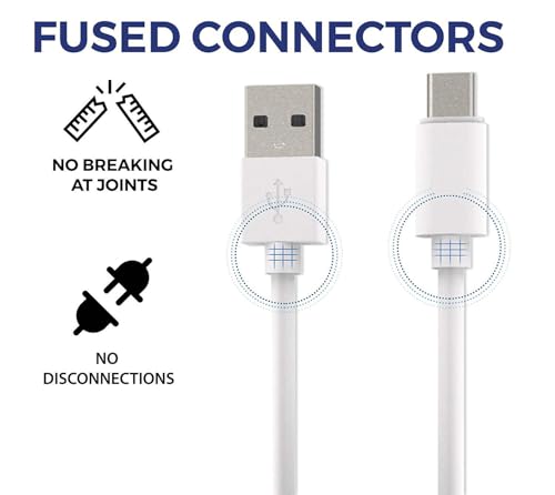 Image of 25W Type-C USB Cable for Infinix GT 20 Pro 5G Charging Cable Original Like Fast Charger Cable | Quick Data Sync Type C to USB-A Cable (4 Amp, 1 Meter, TCW13, White)