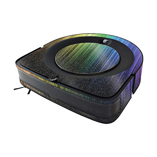 Image of MightySkins Glossy Glitter Skin Compatible with iRobot Roomba s9 Vacuum - Rainbow Streaks | High-Gloss Glitter Finish | Easy to Apply and Change Styles | Made in The USA