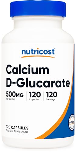 Nutricost Calcium D-Glucarate 500mg, 120 Capsules...