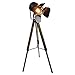 Produktbild XDLUK Vintage Retro Stehlampe Dreibein Stativ Nautische Teatre Scheinwerfer Industrial Dekor Holz Stehleuchten Kino Requisiten (Ohne Edison Glühbirnen)